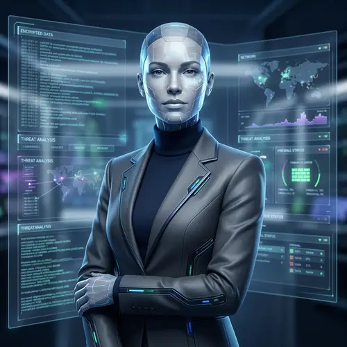 Professional Cyber Security Avatar for Confidence and Intelligence