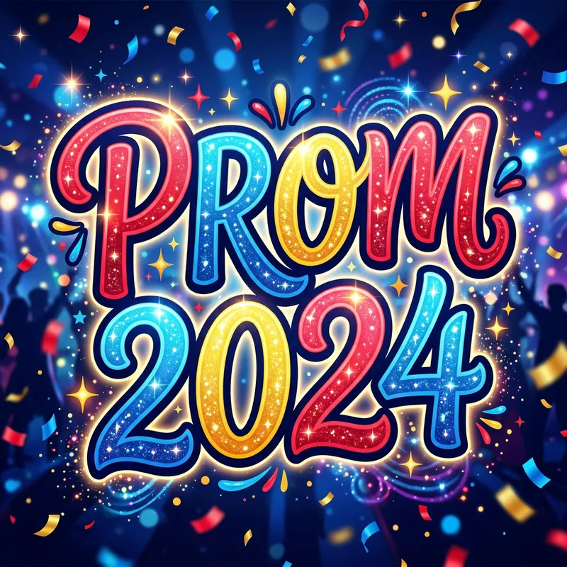 Vibrant Prom 2024 in Red Blue Yellow