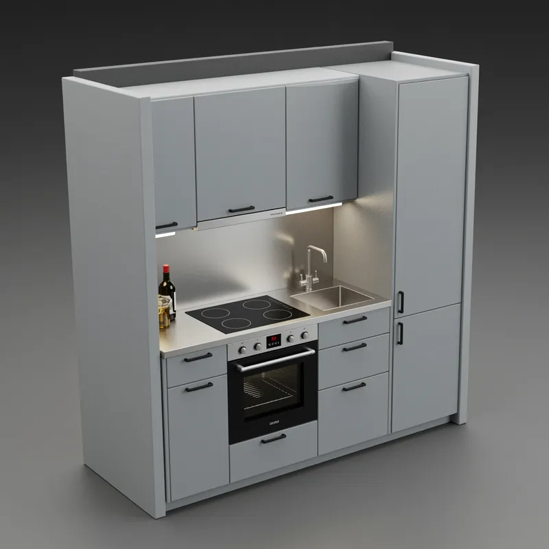 Modern Kitchen Design in Small Space