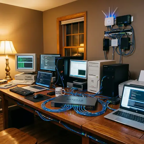 Explore Our Intricate LAN Network Setup