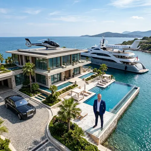 Luxury Lifestyle: Yacht, Bungalow & Rolls-Royce