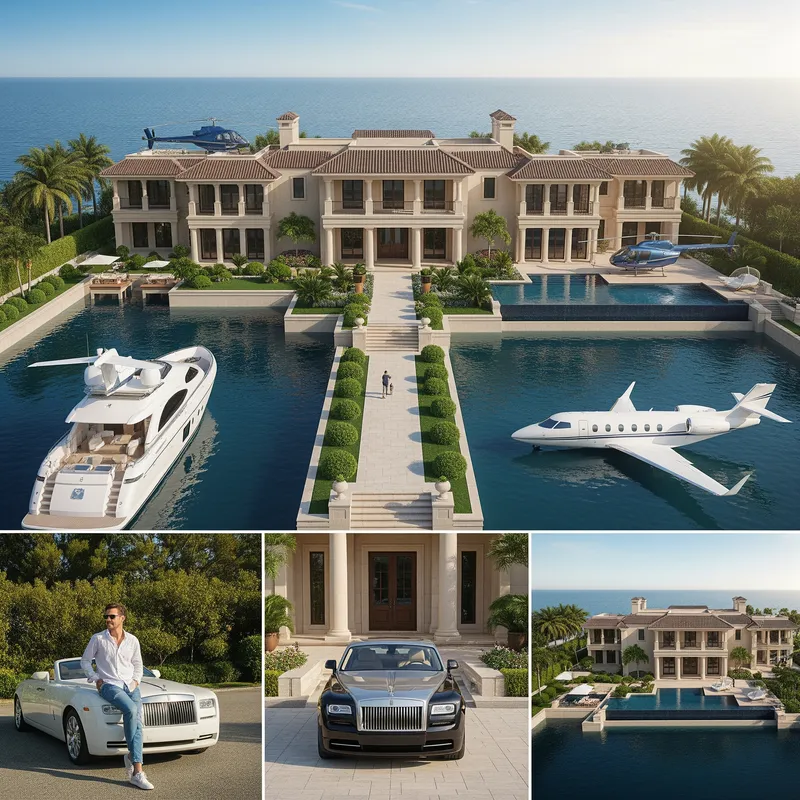 Luxury Lifestyle: Yacht, Bungalow & Rolls-Royce