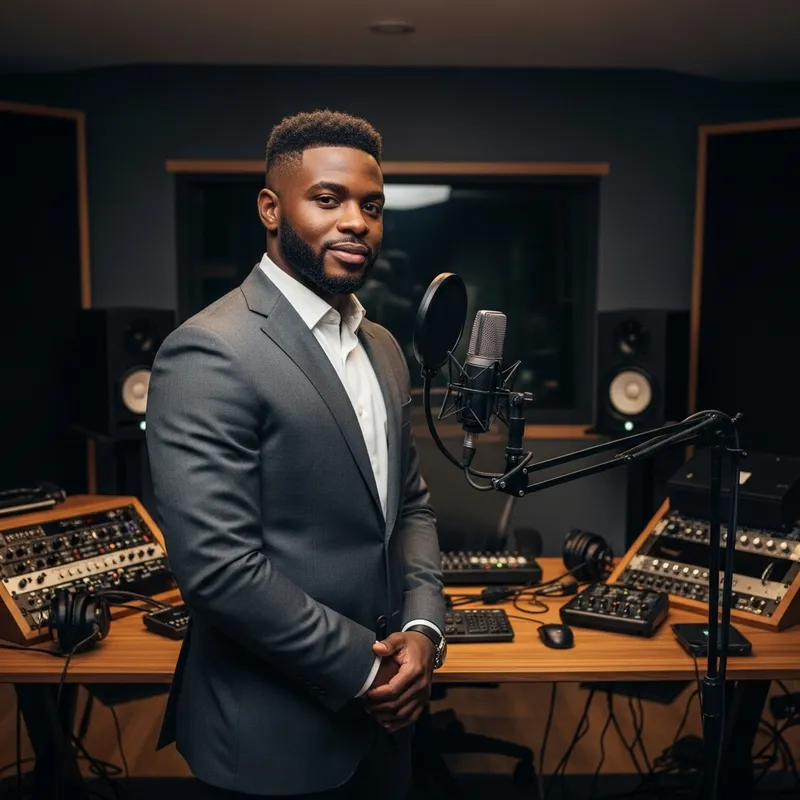 Stylish Podcast Look: Low Fade Taper Suit Style