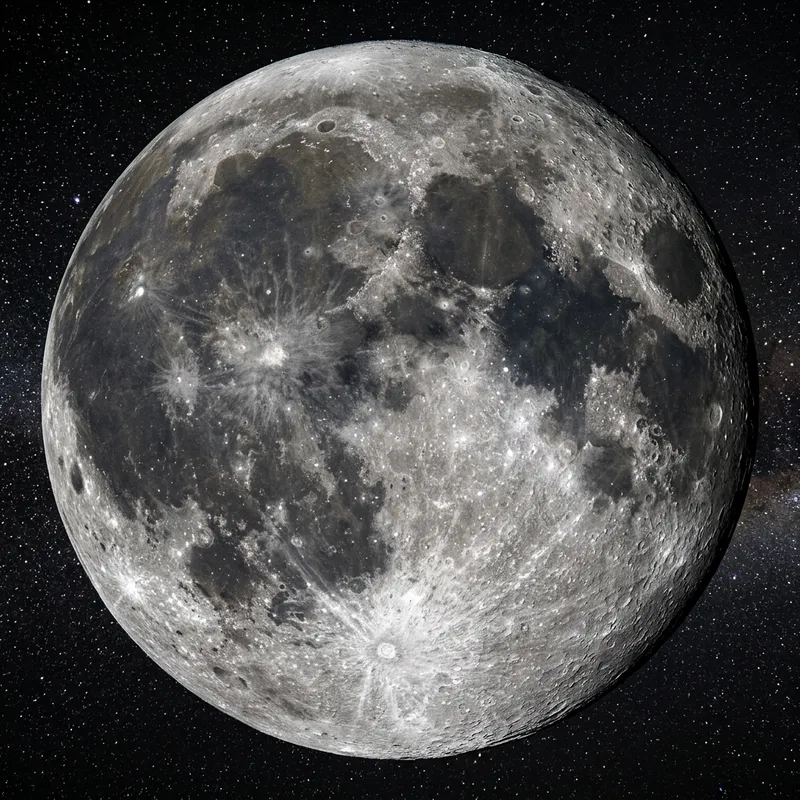 Stunning Moon Landscape: Craters, Valleys, and Plains