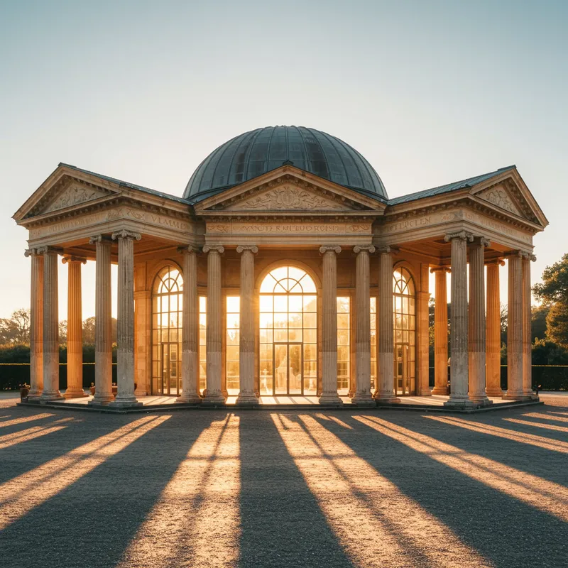 Grand Pavilion Inspired by Pompeii - Exterior View