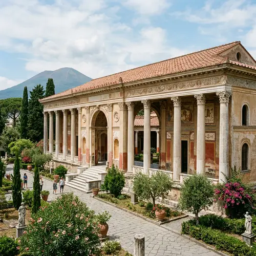 Grand Pavilion Inspired by Pompeii - Exterior View