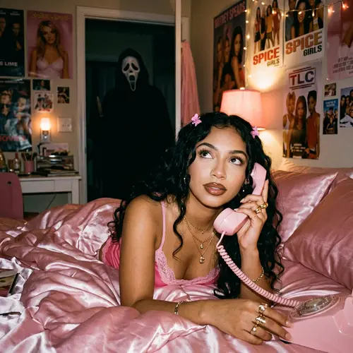 Dreamy 90s Portrait with a Mysterious Twist