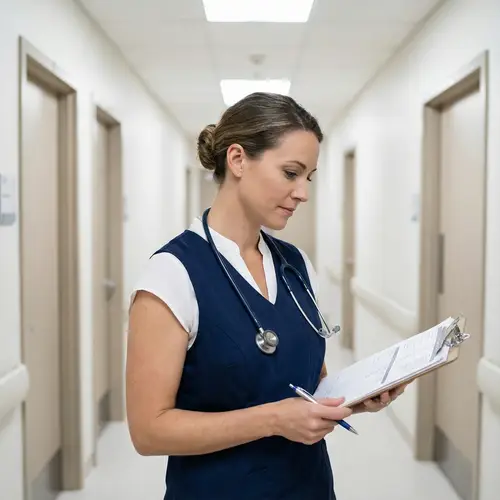 Professional Nurse in Uniform - Caring & Competent