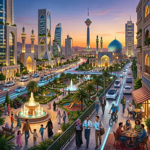 Futuristic View of Iran 2030: Traditional Architecture Meet Modern Technology