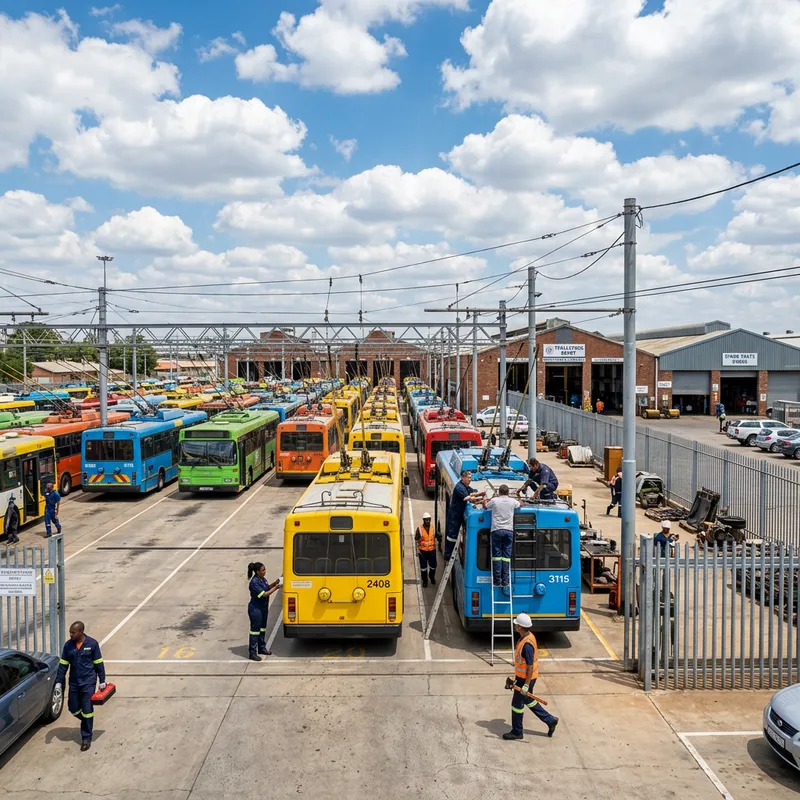 Urban Trolleybus Depot Activity | Dynamic & Functional Urban Trolleybus Depot Activity | Dynamic & Functional