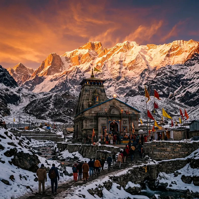 Kedarnath Temple - Majestic Himalayan Views Kedarnath Temple - Majestic Himalayan Views