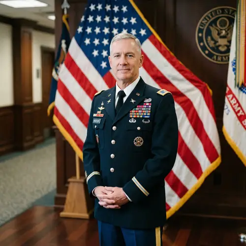 Professional Military Portraits with American Flag