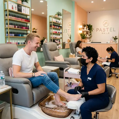 Ryan Gosling in Nail Salon | Trendy Manicure Experience