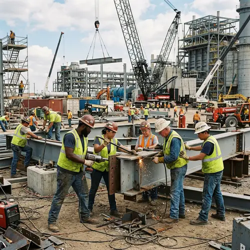 Industrial Construction Workers | Group of Diverse Manual Laborers
