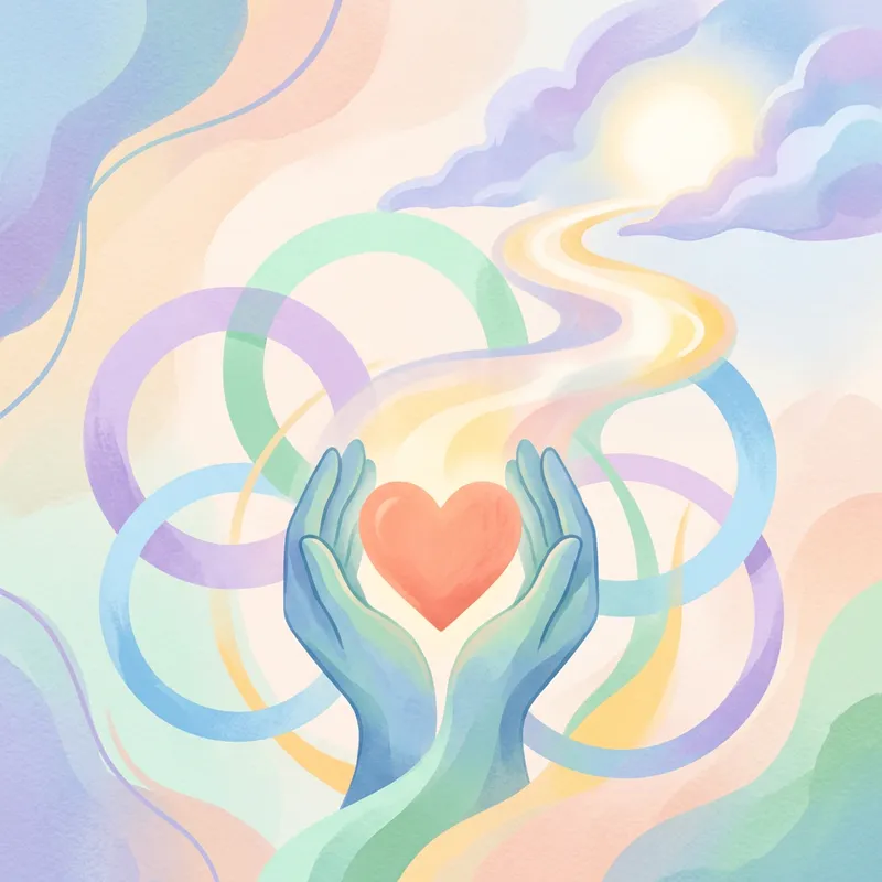 Abstract Mental Health Support | Compassion & Resilience