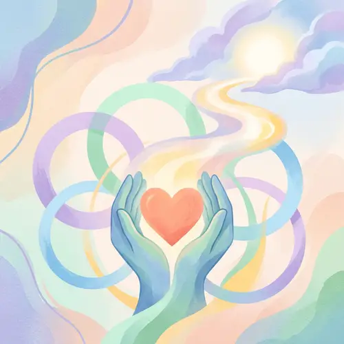 Abstract Mental Health Support | Compassion & Resilience