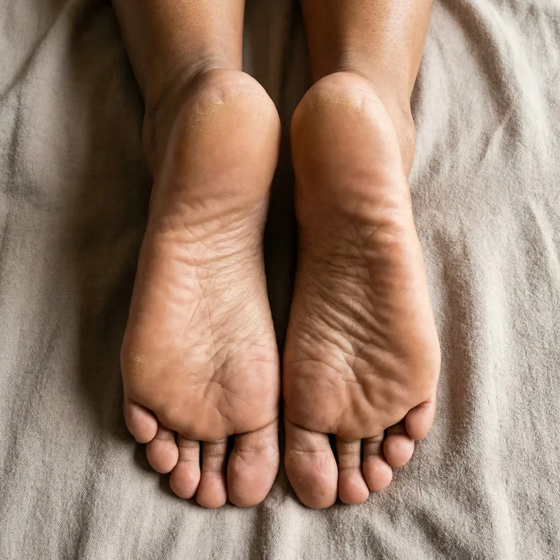 Realistic Female Feet - Medium Brown Skin