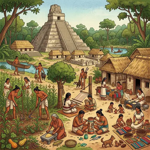 Pre-Columbian Civilizations: Daily Life Depiction