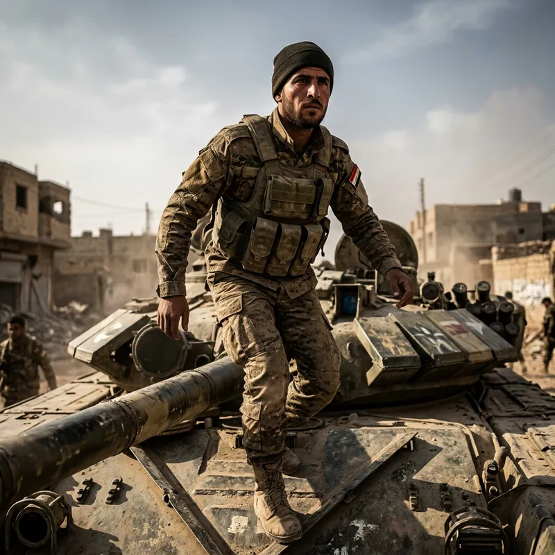 Fearless Palestinian Fighter on Israeli Tank | Bravery & Determination