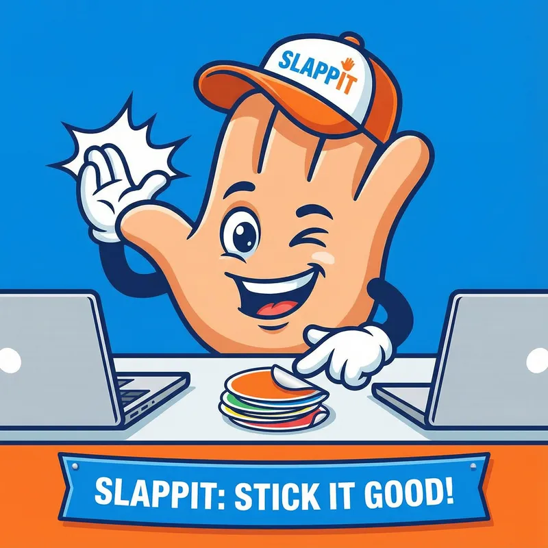 SLAPPIT: Playful Sticker Mascot for Brands