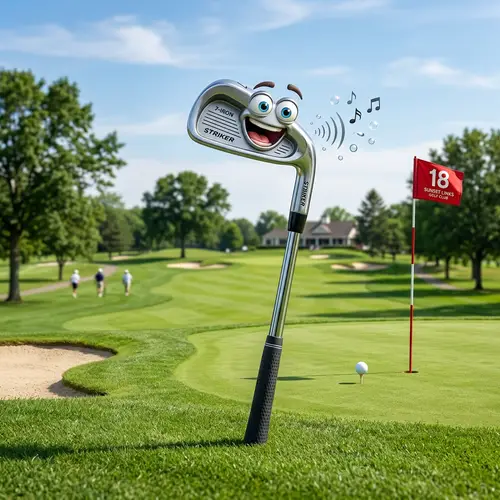 Miraculous Animated Golf Club Conversing on Lush Green Course