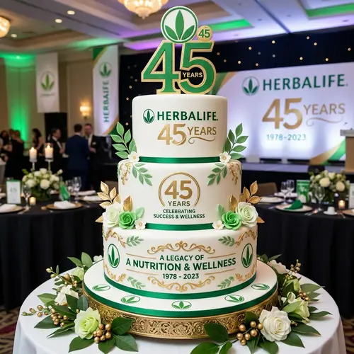 Herbalife 45 Years Cake Design