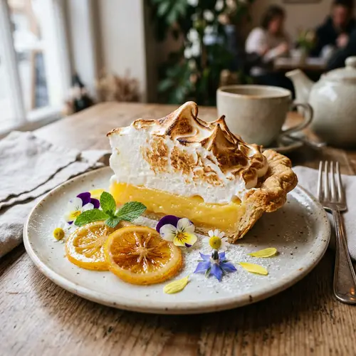 Delicious Lemon Meringue Pie with Candied Lemon