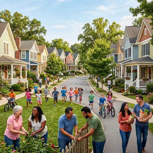 Close-Knit Community - Friendship and Unity