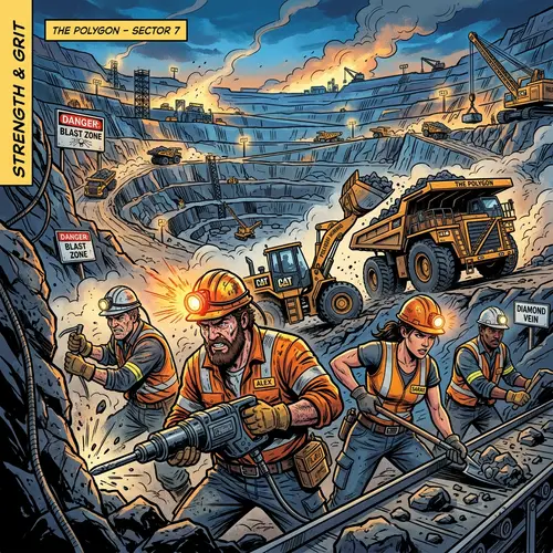 Explore the Polygon: Dynamic Diamond Mining Site