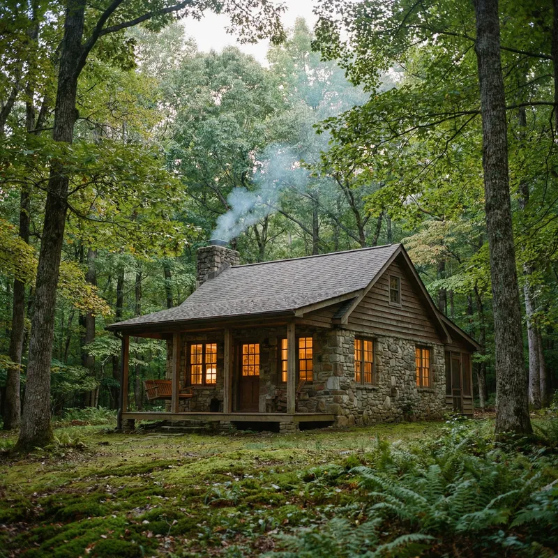 Cozy Forest Home: Rustic and Comfortable