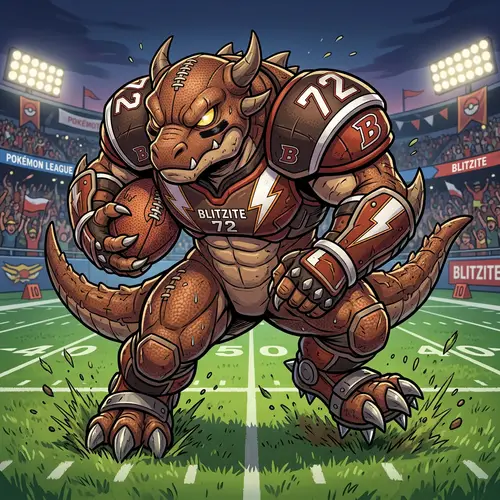 Football-Themed American Football Player Pokémon