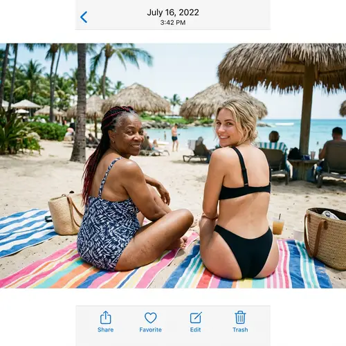 Tropical Beach Vibes: A Snapchat Moment