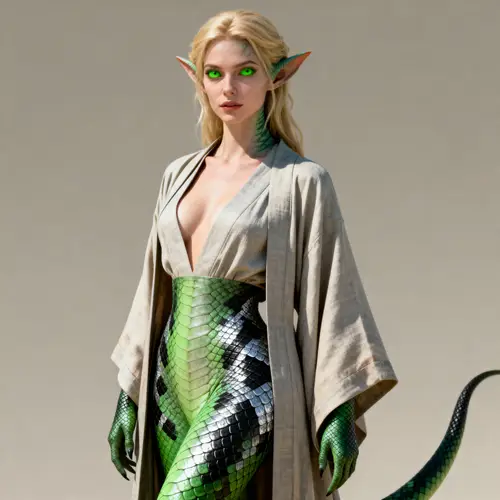 Yuan-ti Bard Character from D&D Universe