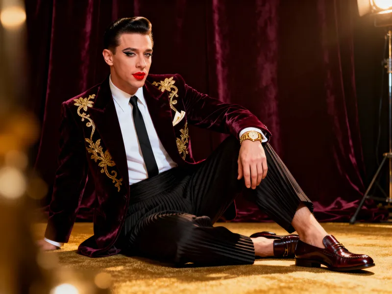 Eminem as a 1950s Soul Singer Portrait