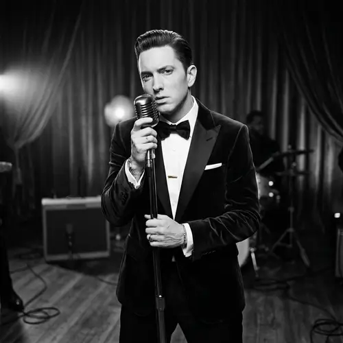 Eminem as a 1950s Soul Singer Portrait