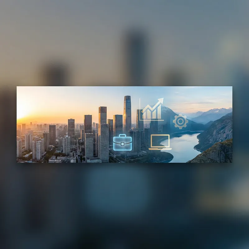 Professional LinkedIn Banner | City Skyline Backdrop Professional LinkedIn Banner | City Skyline Backdrop