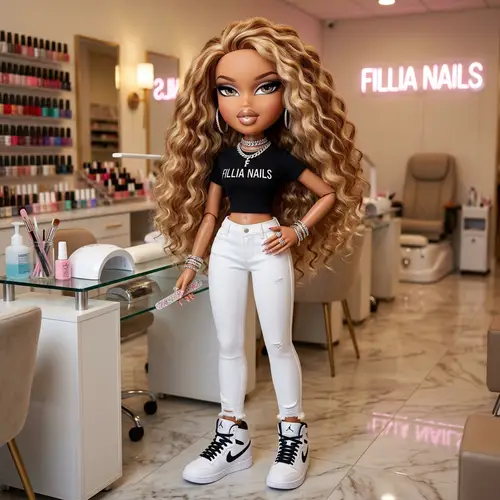 Ultra-Realistic Bratz-Inspired Doll - Fillia Nails