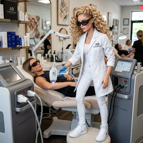 Ultra-Realistic Doll Image in a Beauty Salon