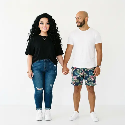 Exquisite Bratz Doll-Inspired Figure with Caucasian Woman and Latino Boyfriend