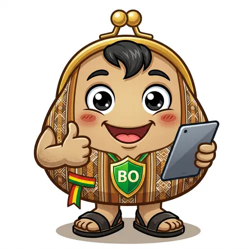 Unique Bolivian Wallet Character Design