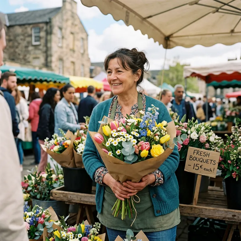 Selling Bouquet of Flowers - Kabito