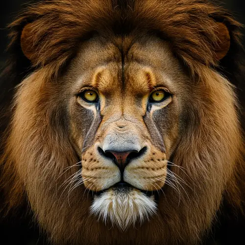 Man Transformed into Majestic Lion Artwork