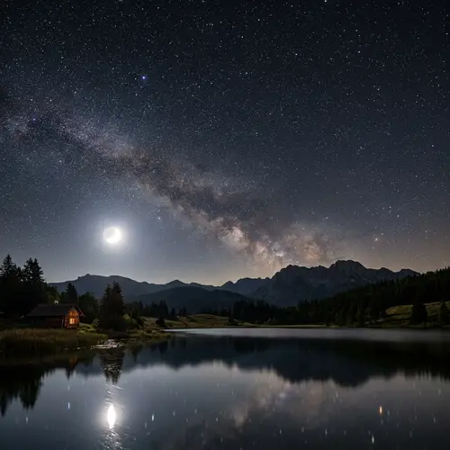 Calming Night Sky: A Celestial Invitation
