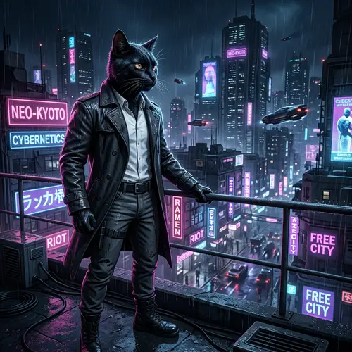 Myawk: The Cyberpunk Cat Hero Rising