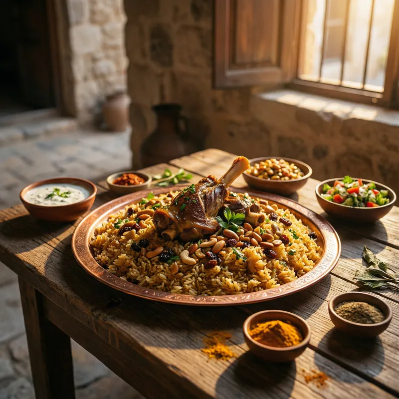 Delicious Main Course of Arabic Cuisine