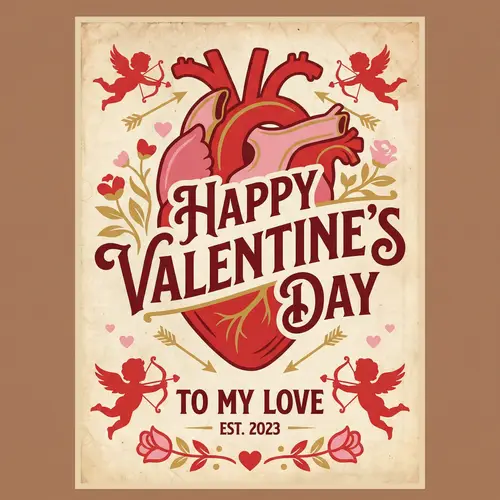 Valentine's Poster - Create Love & Memories