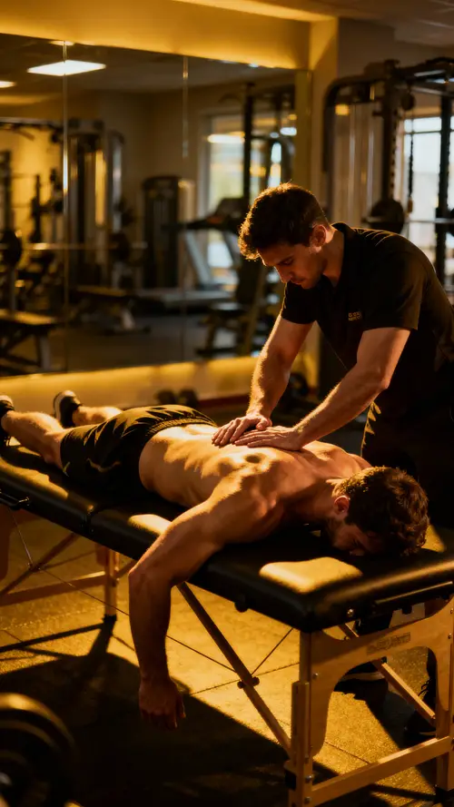 Dramatic Gym Massage for Men