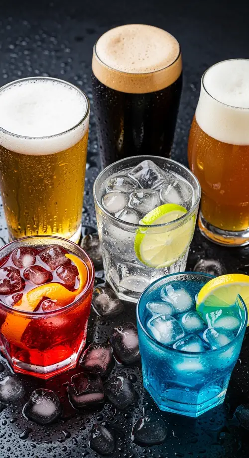 Ice Cold Beers and Cocktails Without Labels