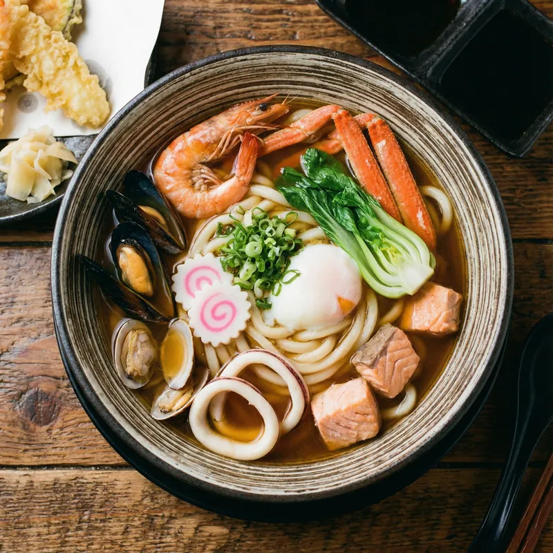 Delicious Seafood Udon Noodles Recipe