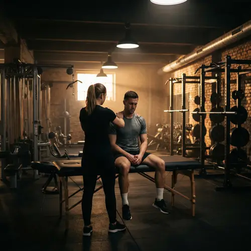 Dramatic Gym Massage for Men